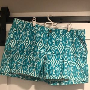 Teal Pattern Shorts
